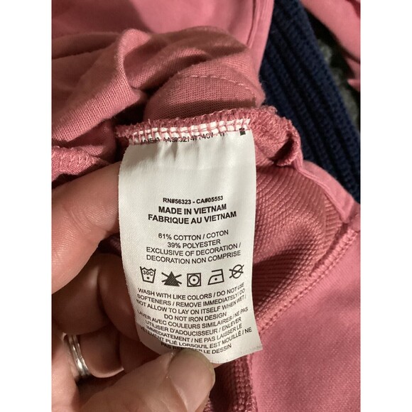 Nike Women's Get Fit Funnel-Neck Pink Pullover Sweatshirt (CU5659-614) Size S - Picture 9 of 10